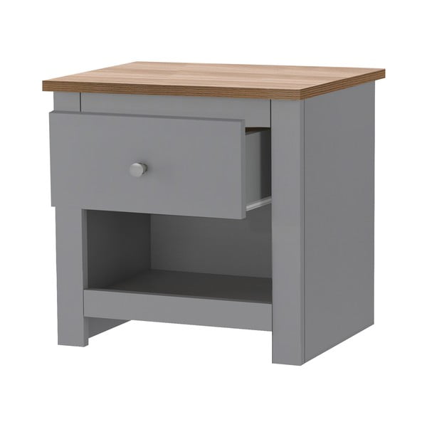 Сиво нощно шкафче Emerald – Støraa-image-3