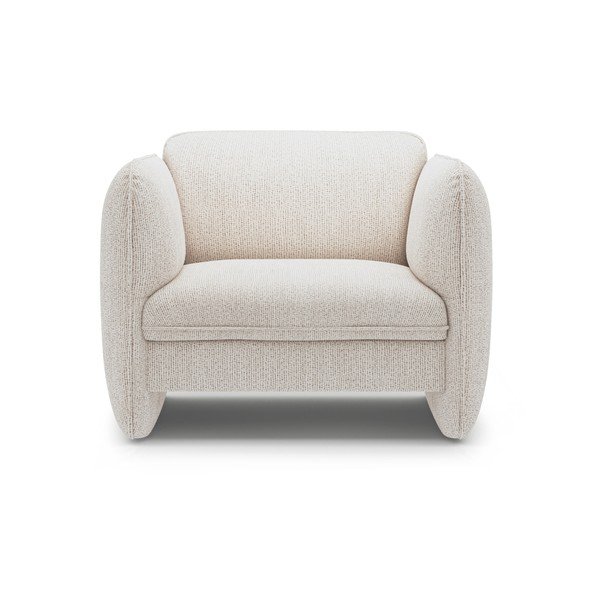 Кремаво шенилово кресло Georgia – Micadoni -image-2