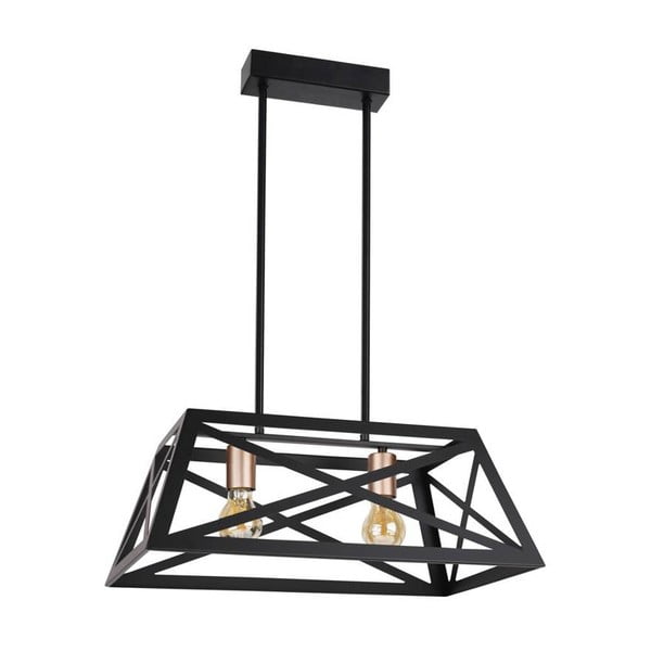 Черна метална лампа с висулка 32x51 cm Origami - Candellux Lighting