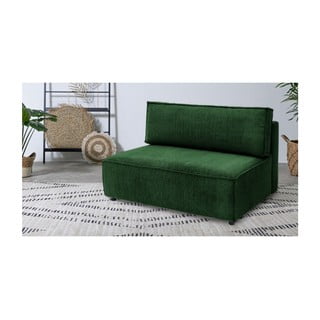 Модул за диван от зелен велур, централна част Nihad modular - Bobochic Paris