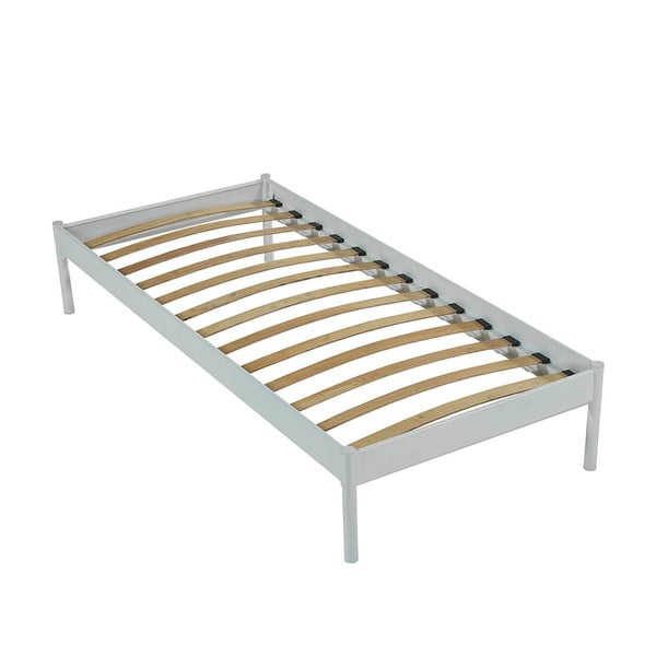 Бяло метално единично легло с решетка 120x200 cm Hatkus - Kalune Design-image-4