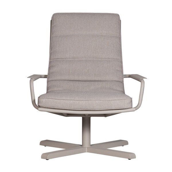 Светлосиво метално градинско кресло Coosa – Exotan-image-2