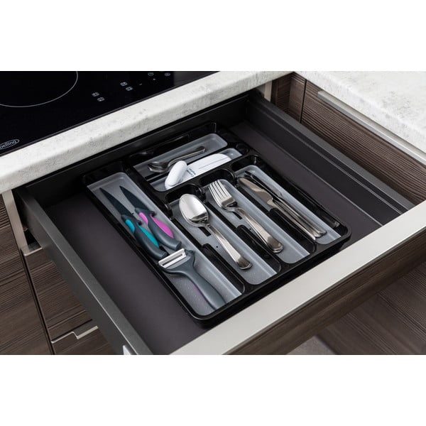 Черно-сив бюфет Basic - Addis-image-1