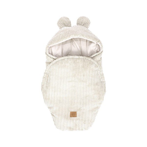 Бежово бебешко одеяло от рипсено кадифе 45x80 cm – Meowbaby