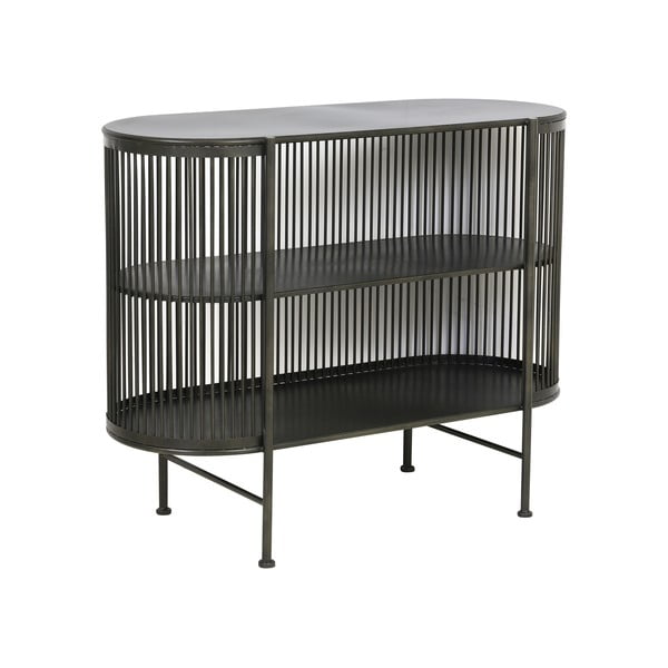 Черен метален скрин 100x80 cm Yinthe - Light & Living-image-3