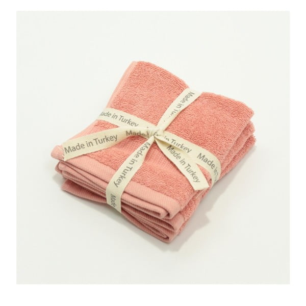 Памучна кърпа за гости в прахово розово, 33 x 33 cm - My Home Plus
