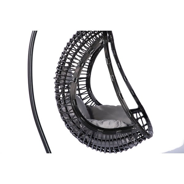 Тъмно сив висящ фотьойл от изкуствен ратан Tahiti - Bonami Selection-image-3