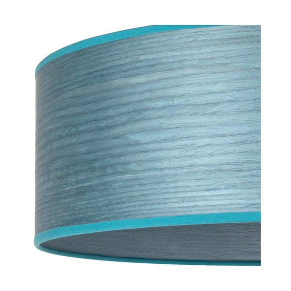 Синя подова лампа от естествен фурнир XL, ⌀ 45 cm Ocho - Sotto Luce-image-1