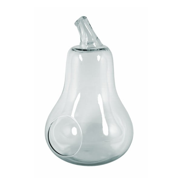 Аерариум във формата на круша, изработен от рециклирано стъкло, височина 24,5 см - Ego Dekor