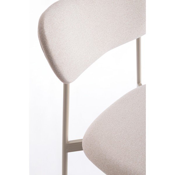 Кафяво-сив тапициран трапезен стол Inka – Yes Everyday-image-1