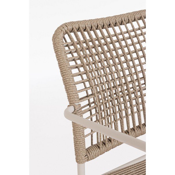 Бежов/в естествен цвят метален градински стол Jable – Bizzotto-image-1