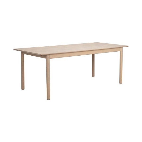 Сгъваема трапезна маса от масивен дъб 90x205 cm Derrymore – Rowico