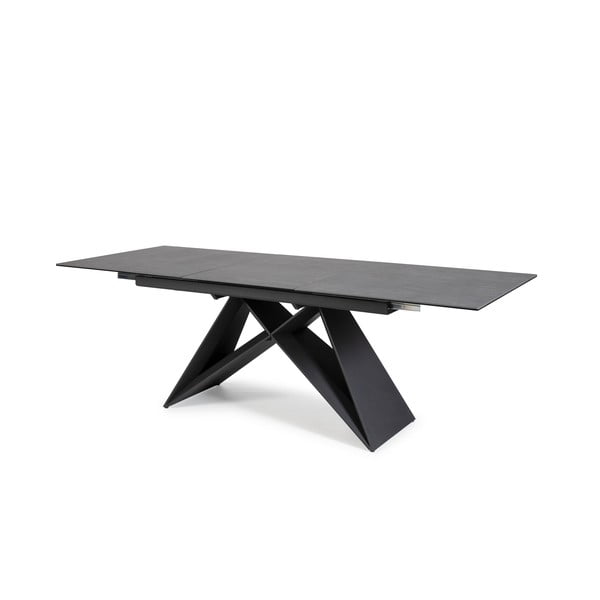 Черна сгъваема маса за хранене Hara - Marckeric-image-4