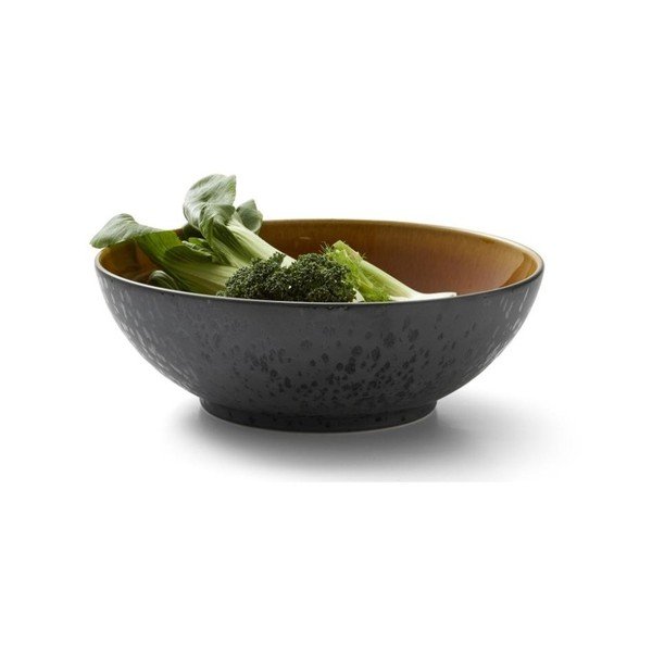 Черна/в кехлибарен цвят глинена купа ø 30 cm Gastro Black/Amber – Bitz-image-2