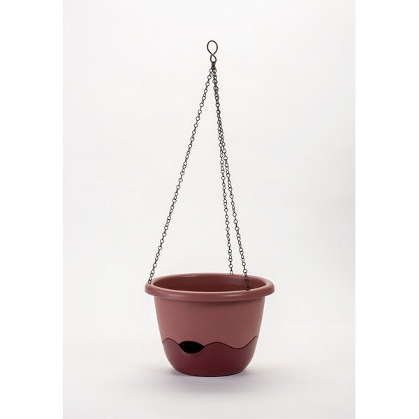 Розова самонапояваща се висяща саксия Mareta, дължина 30 cm - Plastia-image-1