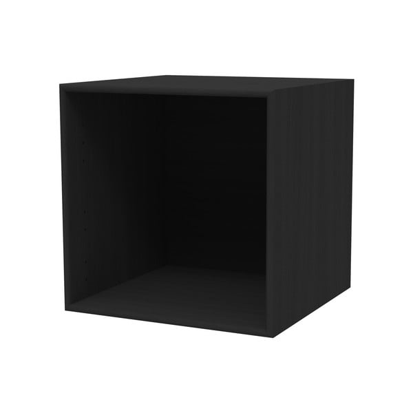 Черен стенен рафт WOOD AND VISION Choice, 39,7 x 39,7 x 38,4 cm - Wood and Vision