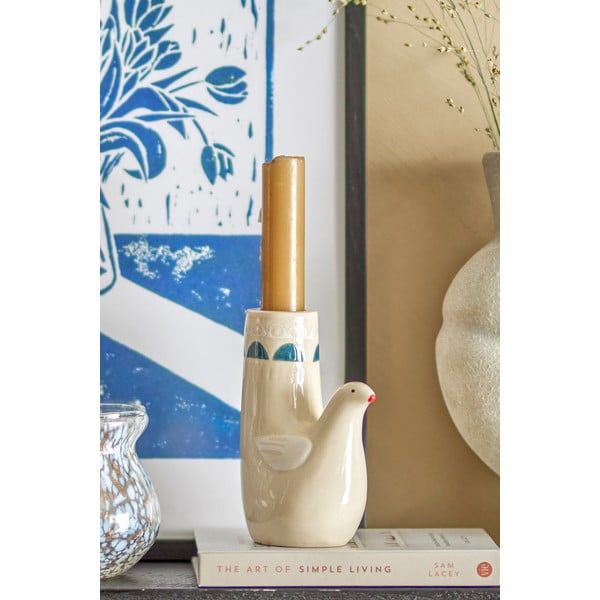 Свещник от каменна керамика Trudy – Bloomingville-image-1