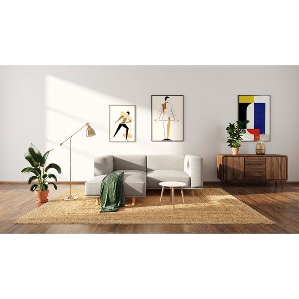 Светлосив ъглов диван (ляв ъгъл) Kukumo - Ame Yens-image-3