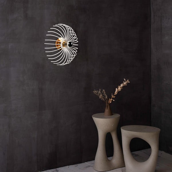 Бяла стенна лампа Aspendos, ø 36 cm - Opviq lights-image-1