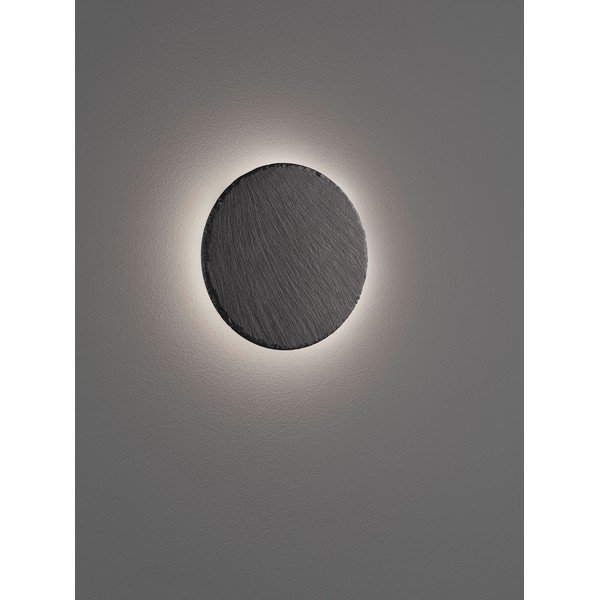 Черна LED затъмняваща се стенна лампа ø 20 cm Raven – Trio-image-1