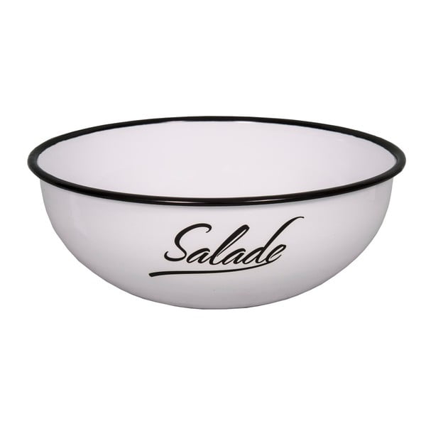 Класическа бяла емайлирана купа за салата, Ø 27,5 cm - Antic Line