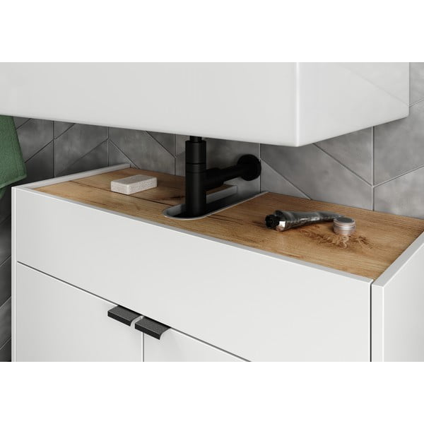 Бял шкаф за мивка 80x60 cm Forano – Germania-image-1