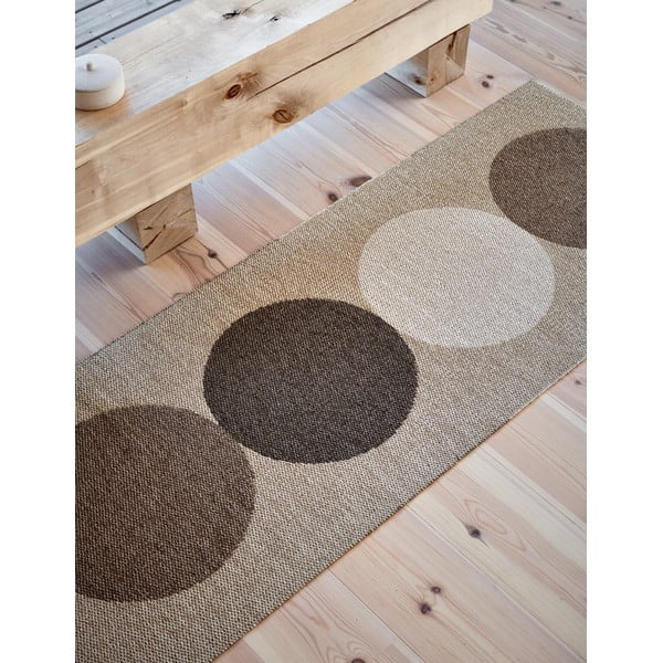 Бежова и кремава пътека за открито и закрито 70x280 cm Otto Grain – Pappelina-image-3