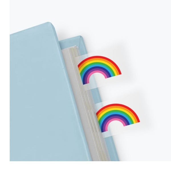 Комплект от 100 самозалепващи се книжки Rainbow - Just Mustard