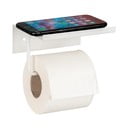 Бяла самоносеща метална поставка за тоалетна хартия с рафт Desulo - Wenko