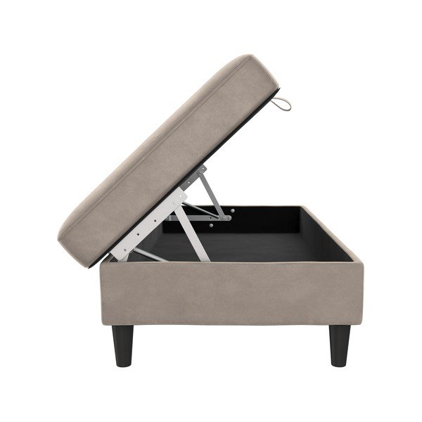 Сива кадифена табуретка Hartford – Støraa-image-3