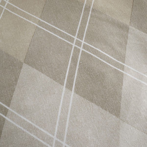 Бежово спално бельо за двойно легло 200x200 cm Argyle - Catherine Lansfield-image-4