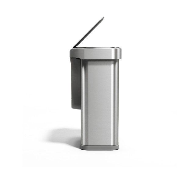 Безконтактно стоманено кошче за боклук в сребрист цвят 58 l Sensor – simplehuman-image-4