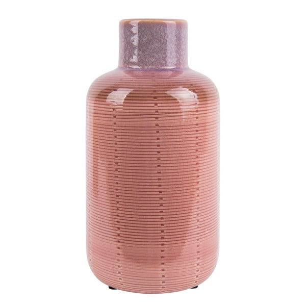 Розова керамична ваза Бутилка, височина 23 cm - PT LIVING