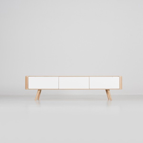 Масичка за телевизор от дъбова дървесина , 180 x 42 x 45 cm Ena - Gazzda-image-3