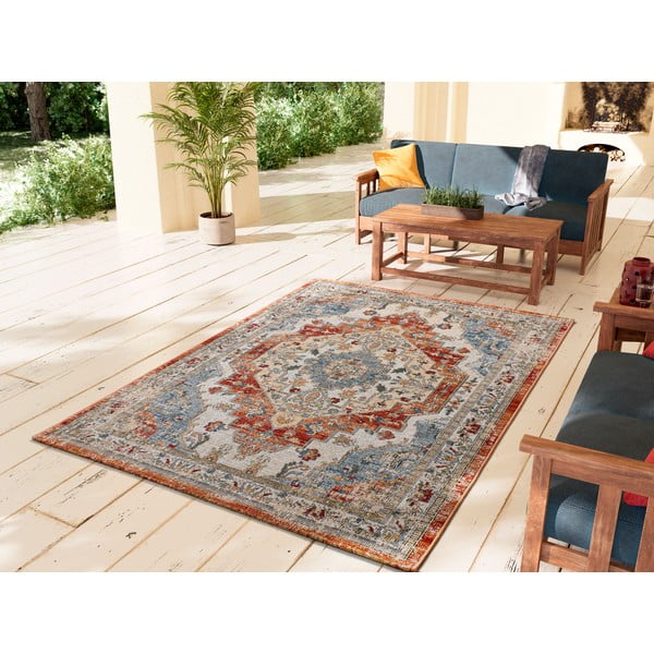 Оранжево-бежов външен килим 120x170 cm Luna Rust – Universal-image-1