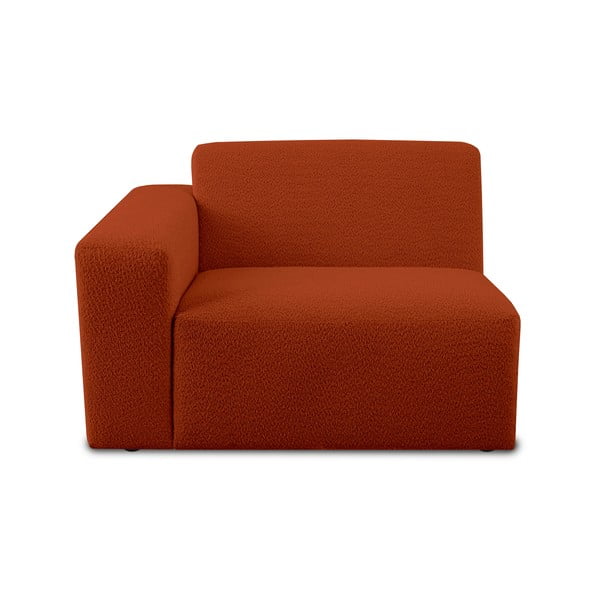 Модулен диван от букле в тухлен цвят (ляв ъгъл) Roxy – Scandic