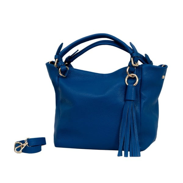Modrá kabelka z pravé kůže Andrea Cardone Gemma