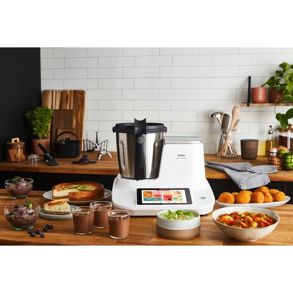 Кухненски робот в бяло и сребристо Click and Cook - Tefal-image-1