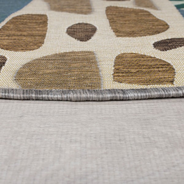 Зелен кръгъл килим за открито ø 160 cm Eric - Flair Rugs-image-3