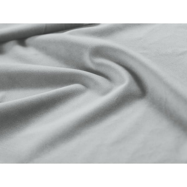 Светлосиво двойно легло 160x200 cm тапицирано с място за съхранение/без табла с включена подматрачна рамка Susan – Micadoni -image-4