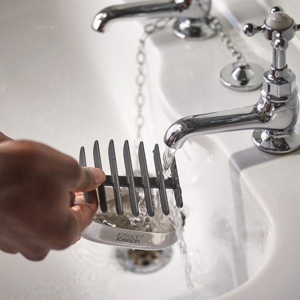 Сапунерка от неръждаема стомана в блестящо сребрист цвят EasyStore Luxe – Joseph Joseph-image-3