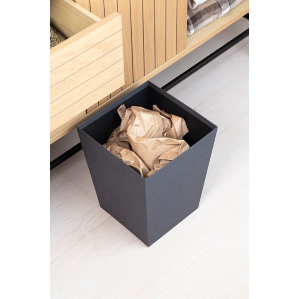 Черно кошче за боклук Sofia Canvas Paper Laminate – Bigso-image-2