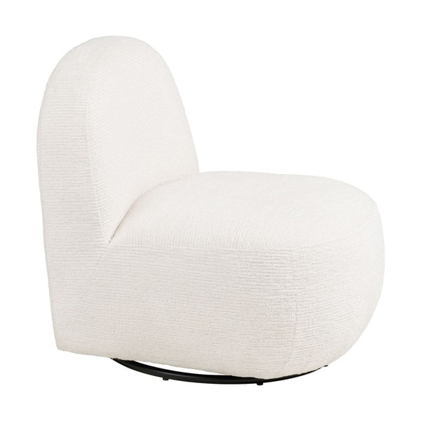 Кремаво въртящо се кресло Milo – House Nordic-image-3