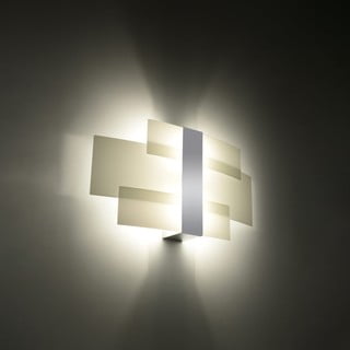 Бяла стенна лампа Marett – Nice Lamps