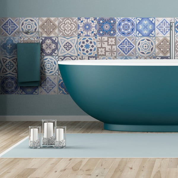 Комплект от 24 декоративни стикера за стена , 20 x 20 cm Honduras - Ambiance-image-1