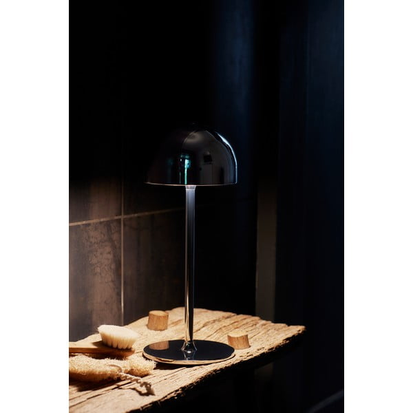 Тъмносива LED настолна лампа с дистанционно управление с метален абажур (височина 30 cm) Tim – Sirius-image-3