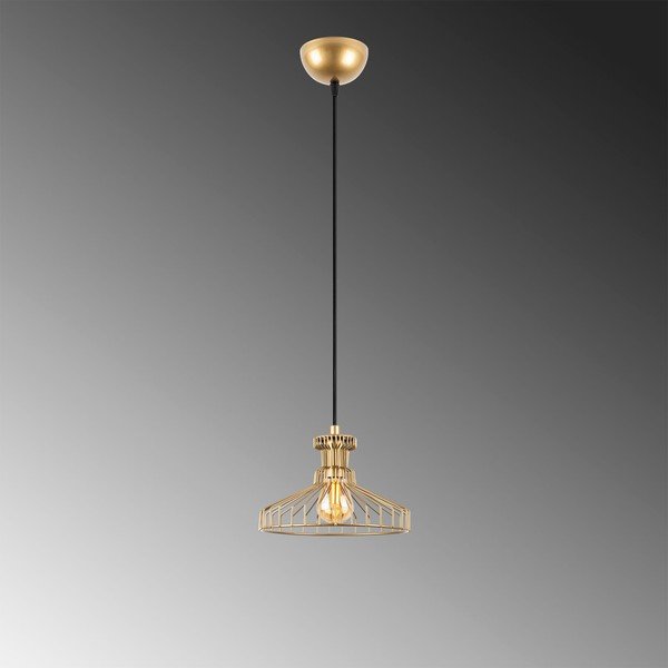 Висящо осветително тяло златно с метален абажур ø 23 cm Events – Opviq lights-image-4