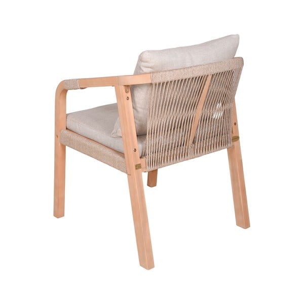 Градински столове в комплект от 2 бр. от масивно дърво в естествен цвят Bogota – Garden Pleasure-image-3