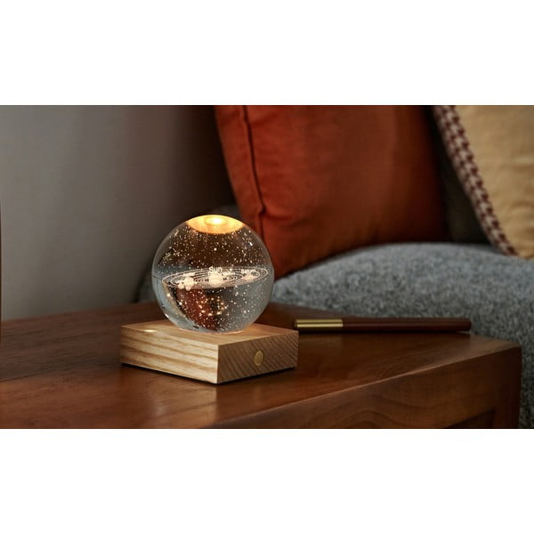 Тъмнокафява светлинна декорация с USB Amber – Gingko-image-3