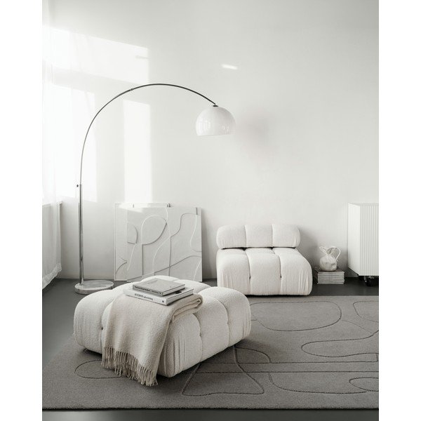 Сив вълнен килим 133x190 cm Morphic – Agnella-image-1